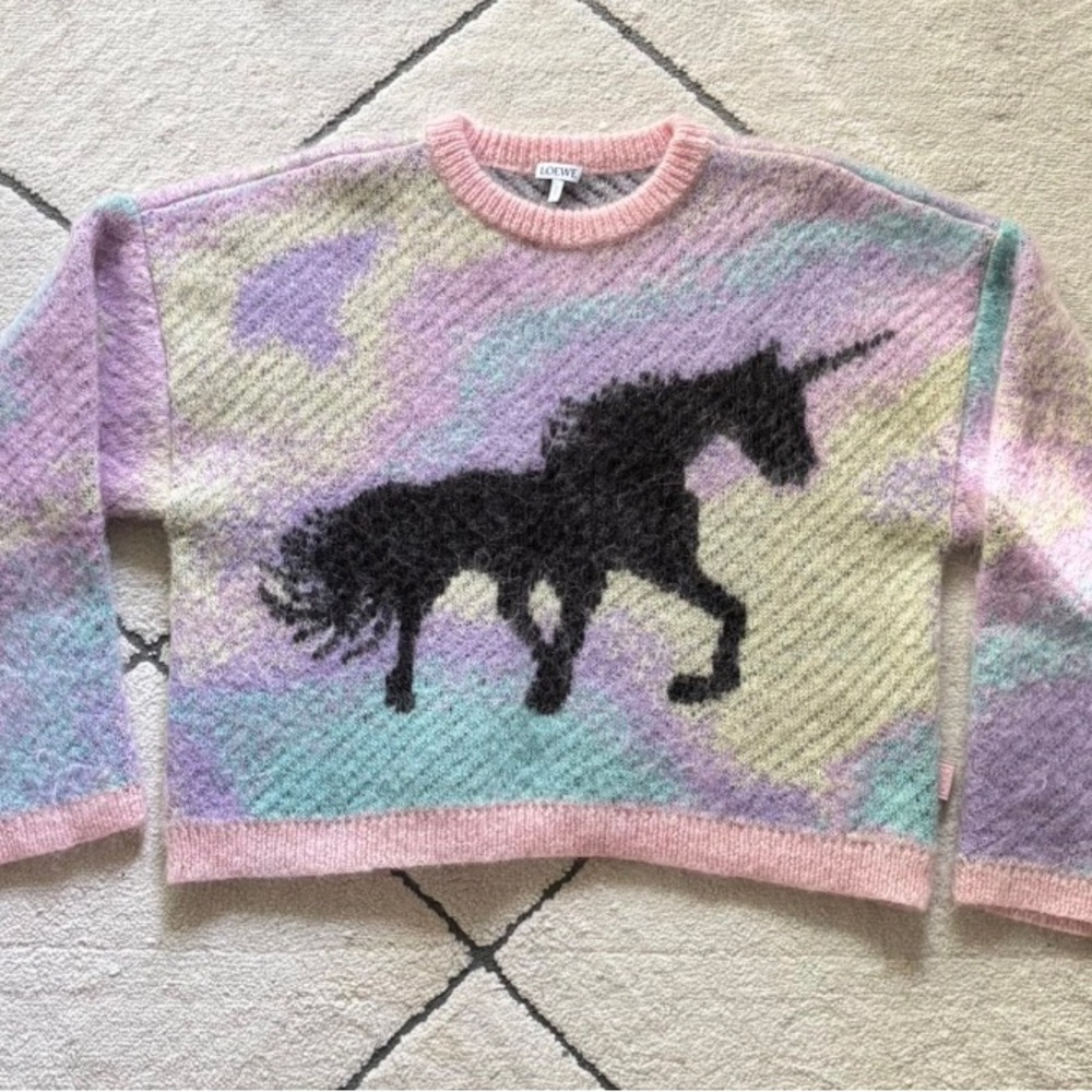 Stunning Loewe Mohair Unicorn Sweater. Used only once. - Picture 3 of 7